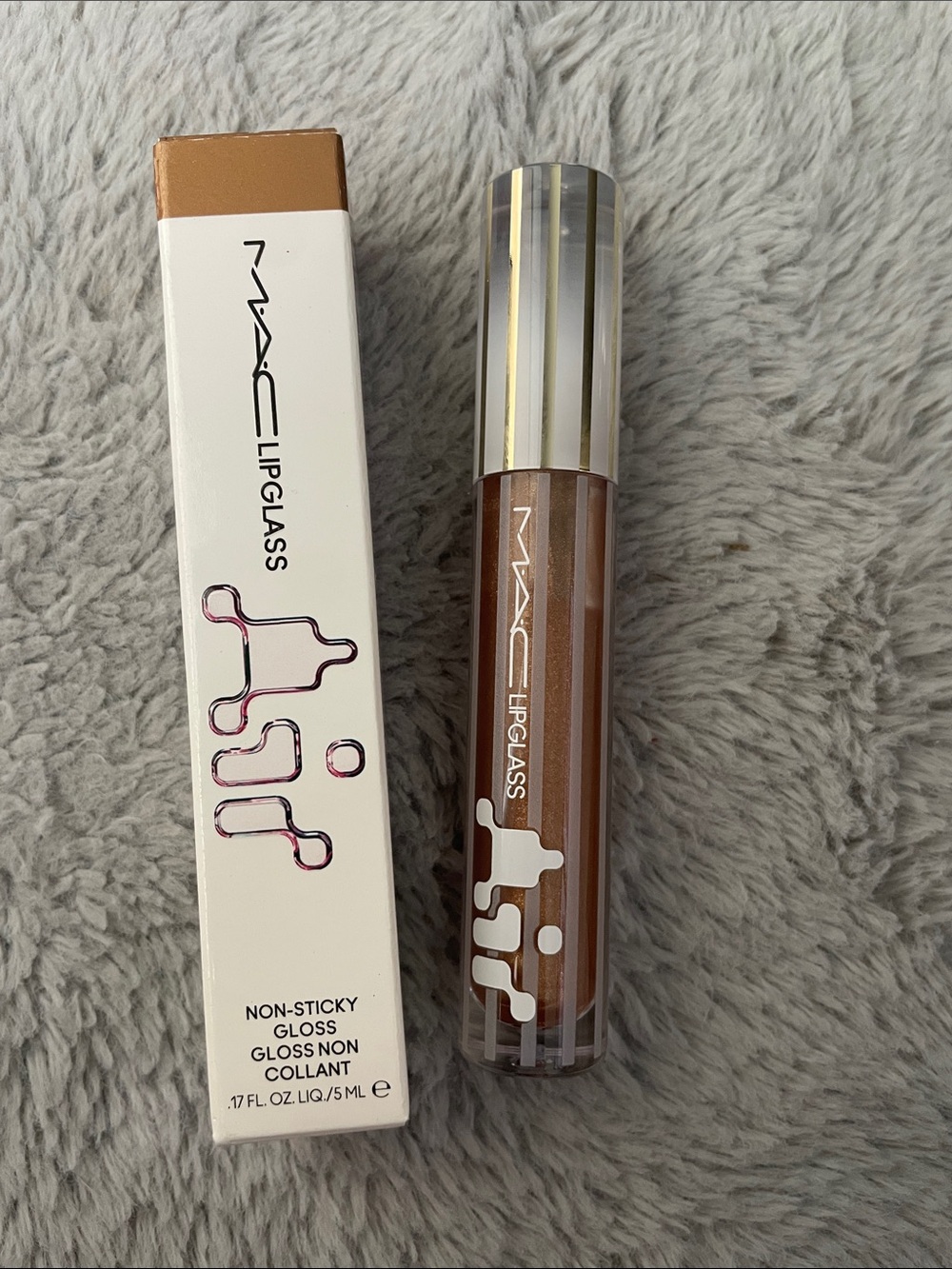 MAC Cosmetics Lipglass High-Shine Gloss — Bronze Brown Shimmer